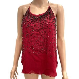 ANIMALE BRAZIL Silk Tank Top Women Sz 36 Gently Used